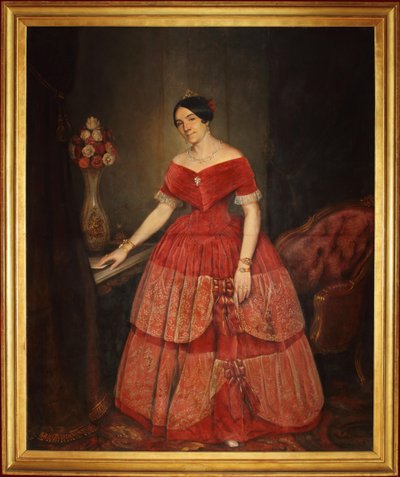 Porträt von Manuelita Rosas von Prilidiano Pueyrredon